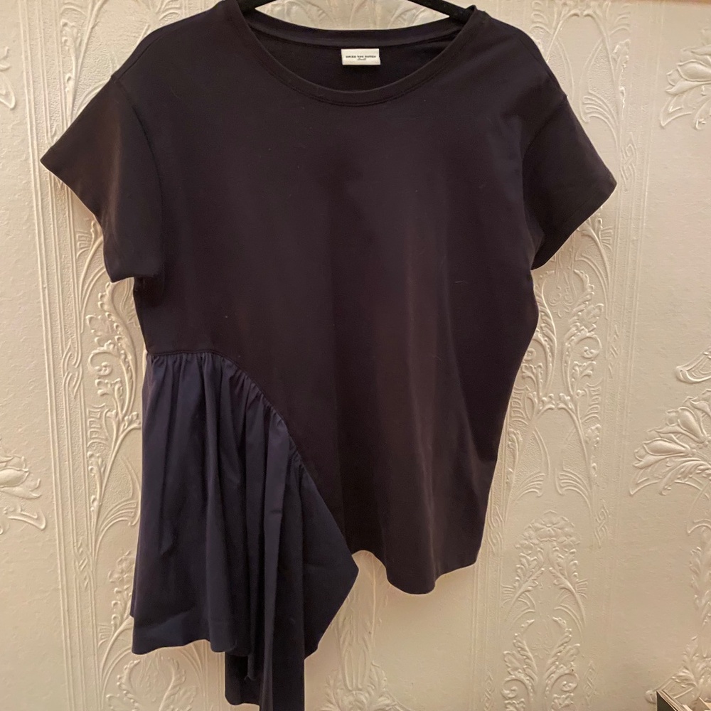 dries van noten ruffle tee